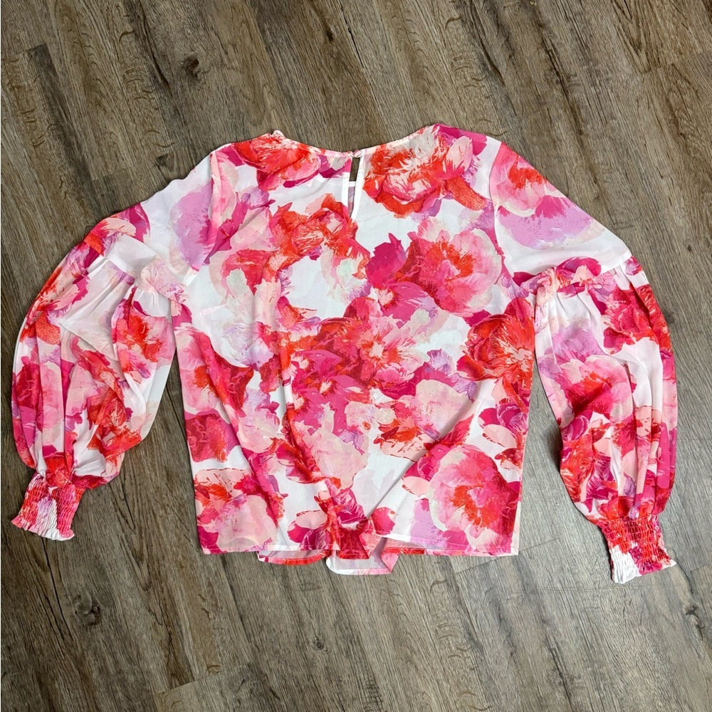 Flying Tomato • Floral Smocked Top - Picture 14 of 14